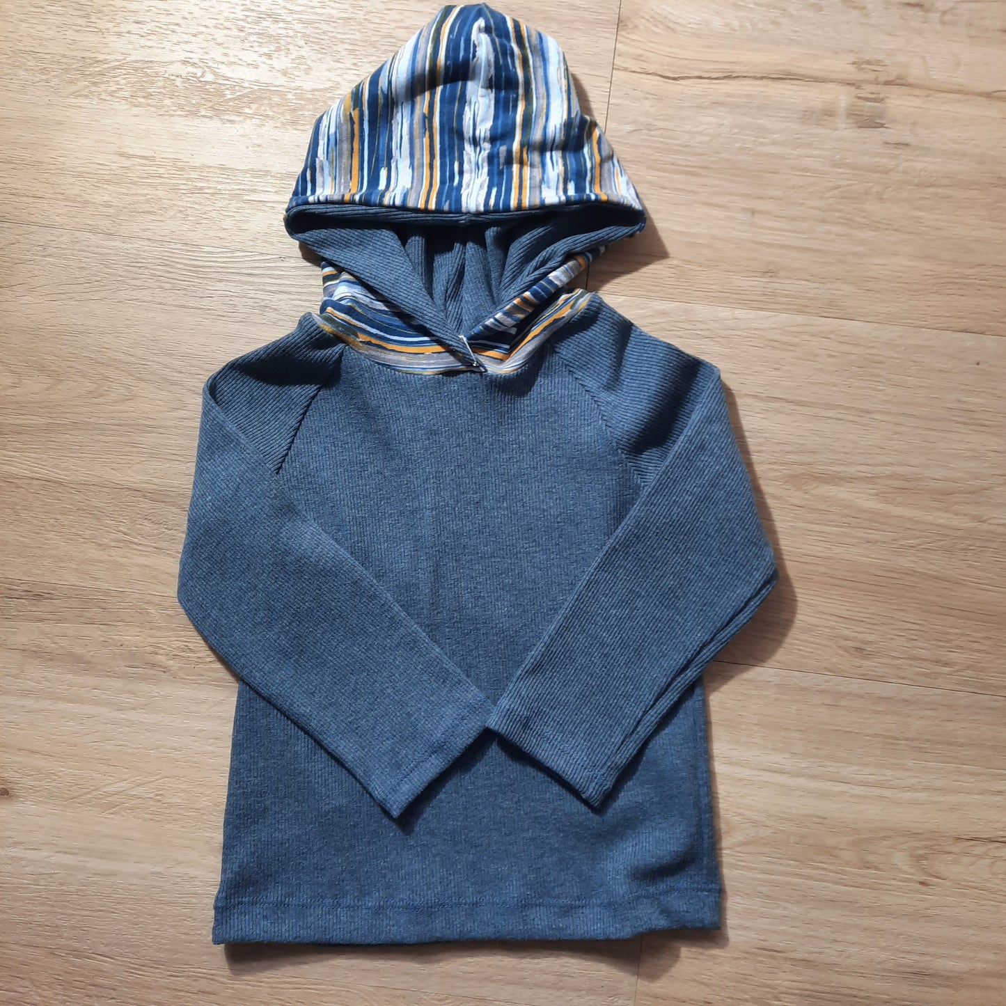 Shirt Langarm mit Kapuze handmade