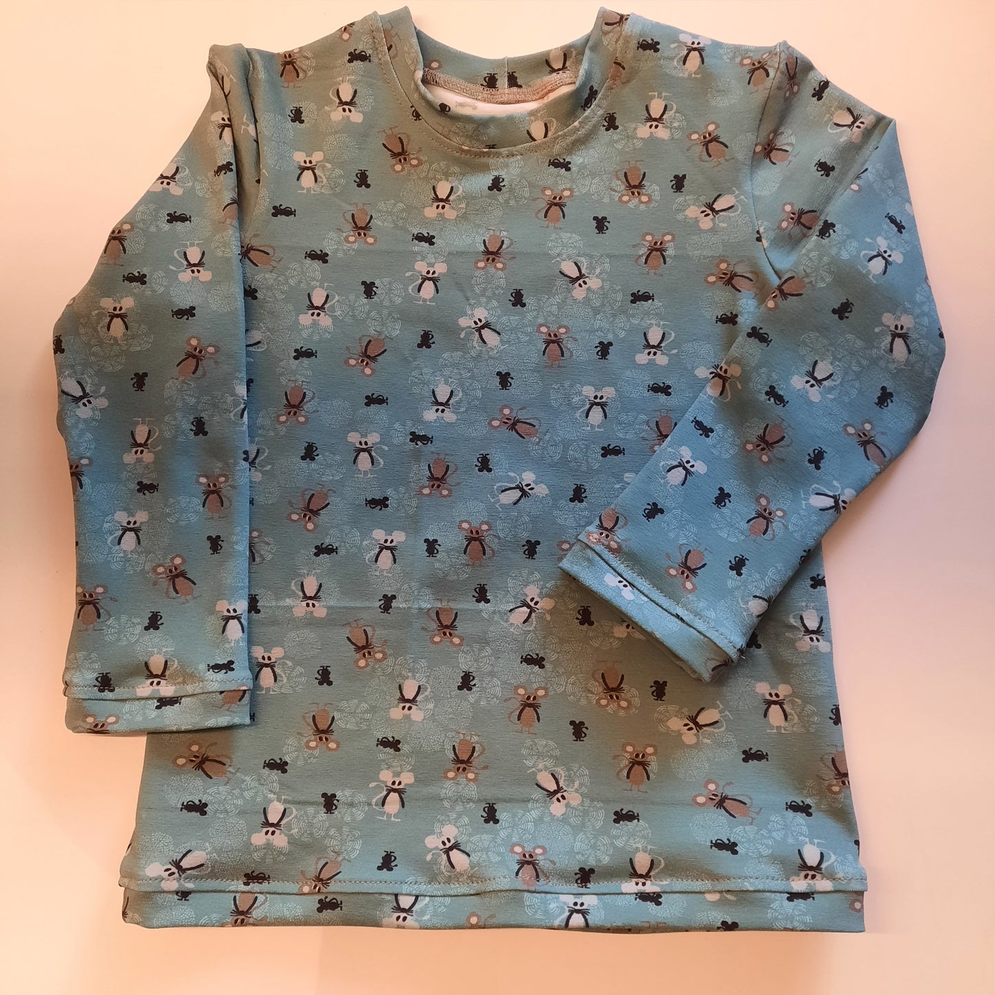 Shirt Langarm kleine Mäuse handmade