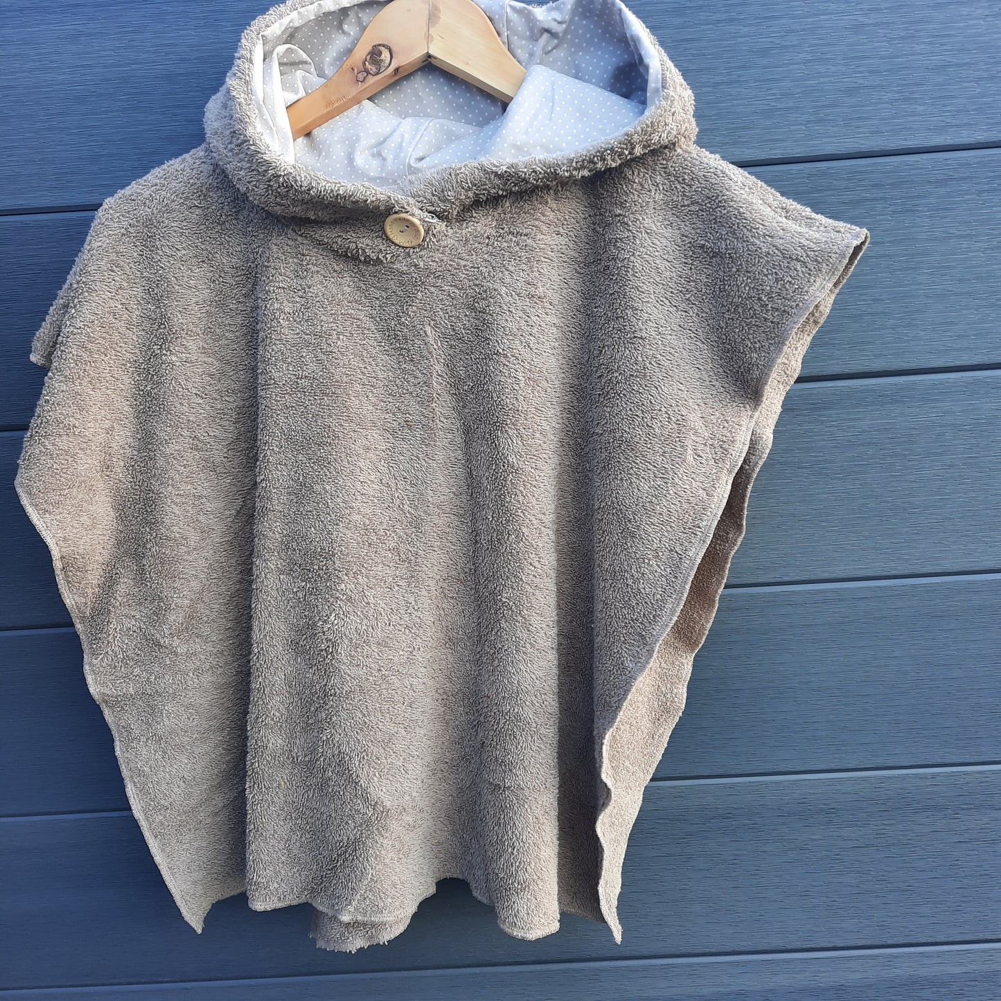 Badeponcho/ Handtuch mit Kapuze handmade