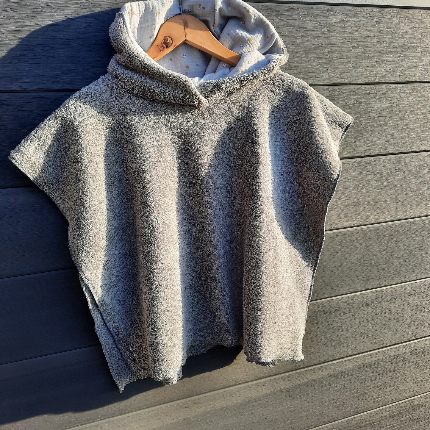 Badeponcho/ Handtuch mit Kapuze handmade