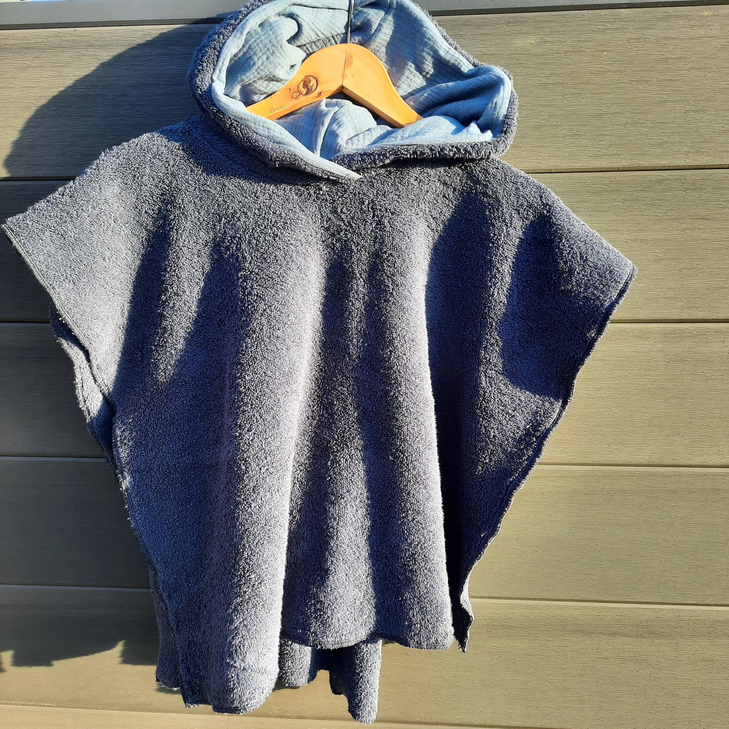 Badeponcho/ Handtuch mit Kapuze handmade