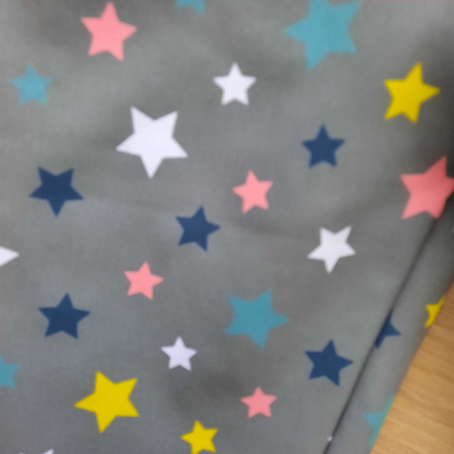 Softshellhose grau/ farbige Sterne handmade