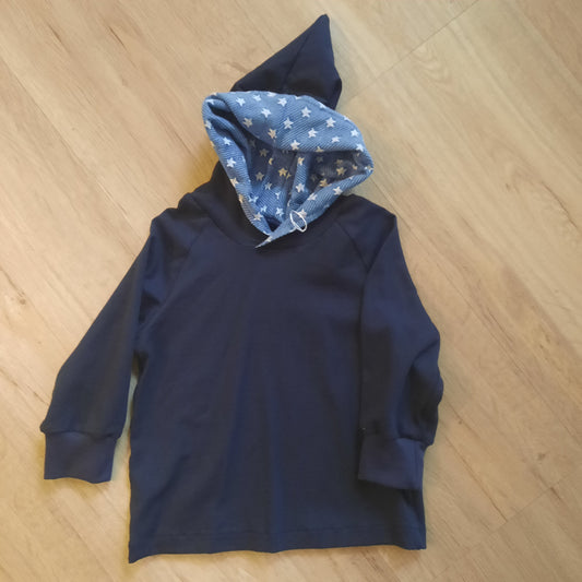Shirt Langarm mit Kapuze handmade