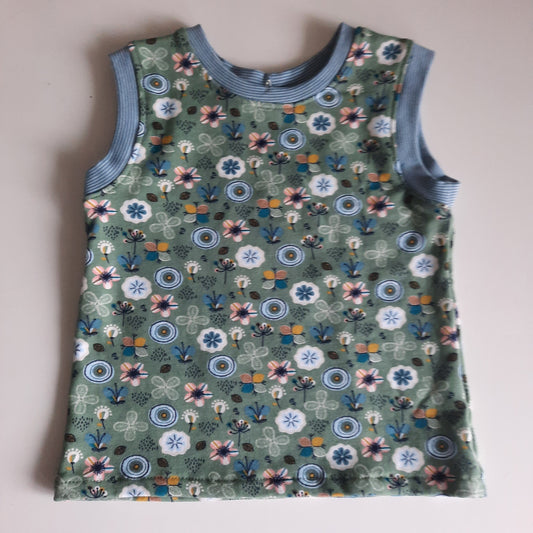 Pullunder Blumen handmade